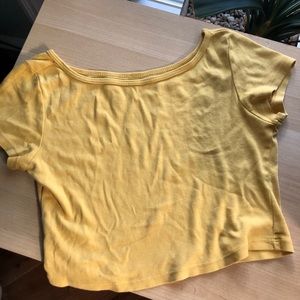 Brandy Melville Yellow Crop Too